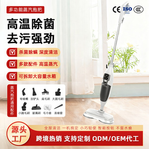 Steam <b>Mop</b> Cleaner 501ml-700ml Water Tank Strong Steam Electric Floor Scrubber Wet <b>Dry</b> Dual Use - Product Image 2