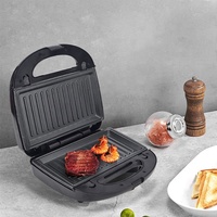 Machine à sandwich électrique double face 6 en 1 avec 6 plateaux, machine à petit-déjeuner semi-automatique pour usage domestique