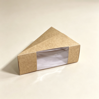 Boîte alimentaire en papier kraft avec impression de logo personnalisé, conteneur jetable de qualité alimentaire pour sandwichs et boulettes de riz