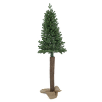 Sapin de Noël artificiel de qualité commerciale pré-éclairé avec 1200 lumières LED et télécommande