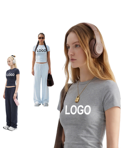 Top Corto de Verano para Mujer, Elástico, Ajustado, con Logotipo Personalizable en Pequeños Lotes - Product Image 1