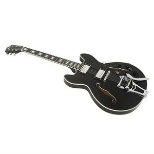 Guitarra Eléctrica de Jazz <span class=keywords><strong>Eileen</strong></span> JS-520 Hueca con Agujeros en F, 22 Trastes, Diapasón Color Beige - Product Image 2