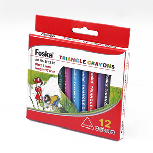Foska Chất Lượng Tốt Đầy Màu Sắc Tam Giác Sáp Crayon Tùy Chỉnh Bút Chì Màu Cho Trẻ Em Trẻ Em Màu Sơn Trẻ Em Văn Phòng Phẩm Nghệ Thuật Thiết Lập - Product Image 6