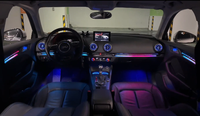 ICarsin - Décoration améliorée - Éclairage ambiant LED pour l'intérieur de la voiture - Décoration pour Audi A3/S3/RS3 2013-2020 - Pièces de garniture - Accessoires