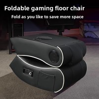 Fauteuil inclinable multifonctionnel pliable pour une personne, idéal pour dortoir universitaire, chaise longue de sol, chaise à bascule avec structure en acier pour salon