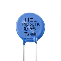Parasurtenseur à oxyde métallique HEL 14D561K 14mm 560V 350VAC MOV enfichable pour la protection contre les surtensions des alimentations électriques