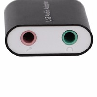 Carte son externe pour diffusion en direct K Song, adaptateur audio USB 2.0, prise audio, boîtier en alliage d'aluminium, sans pilote, universel, pour voyage