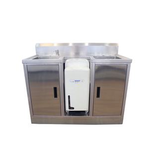 Fregadero de doble cuenco de acero inoxidable personalizado VICTORY, fregaderos de secado inox para suministros de Hotel y restaurante - Product Image 1