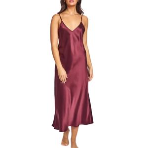 Camicia da notte Sexy donna di lusso 100% pigiama camicia da notte in pura <span class=keywords><strong>seta</strong></span> abito da notte 19 mamme <span class=keywords><strong>lungo</strong></span> <span class=keywords><strong>lungo</strong></span> polpaccio femminile in <span class=keywords><strong>seta</strong></span> grezza Chemise - Product Image 1