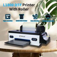 Nouvelle imprimante à plat pour t-shirts DTF L1800 Xp600 A3 de 30 cm avec encre pigmentée, tête d'impression Epson semi-automatique, garantie 1 an