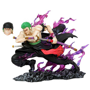 19cm High Quality Anime Roronoa Zoro Double Headed GK Collectable Action Figures PVC Model Toy As Gift