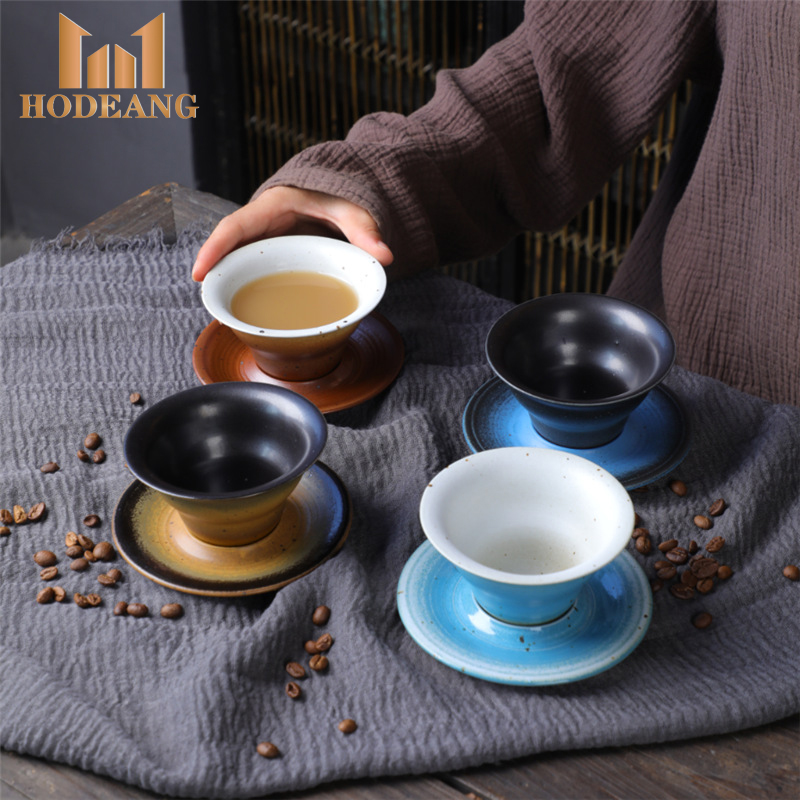 200ml Unique Coffee Mug - Retro Cone Shape Espresso Mug