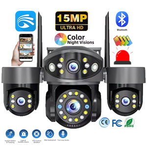 YOOSEE 15MP HD <b>Camera</b> 8K Four Lens Three Screen PTZ PIR Motion Detection Two-Way Audio Surveillance Wifi <b>Security</b> CCTV Cameras - Product Image 1