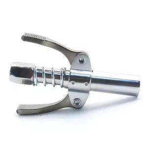 Acoplador Zerk autoblocante de alta presión con punta de pistola de engrase Premium para herramientas de lubricación neumática de mano - Product Image 4