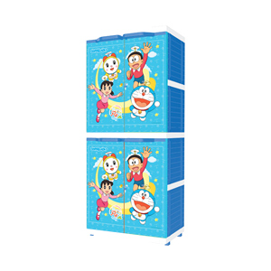 <b>Maximize</b> space with this portable wardrobe featuring a multifunctional, minimalist modern look and vibrant MSC license cartoon - Product Image 3