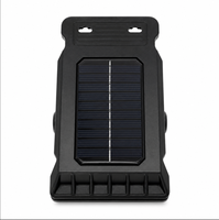 Lampes solaires à capteur extérieur, mini lampe LED solaire étanche à fixation par pince pour jardin, clôture, patio, tente, garde-corps, utilisation d'urgence