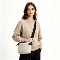 Sac messager en nylon durable et écologique personnalisé avec bandoulière réglable pour les déplacements quotidiens