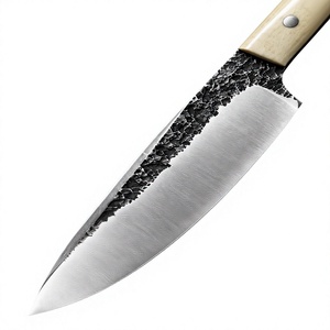 Couteau de chasse artisanal en acier Caebon de qualité industrielle avec manche en bois et étui en cuir pour le camping en plein air - Product Image 1