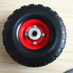 10 "फ्लैट नि: शुल्क टायर पु फोम ट्राली पहियों - Product Image 4