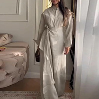 Nouvelle Collection Printemps : Ensemble Chemise Femme Élégant et Décontracté, Couleur Unie, Taille Haute, Boutonnage Simple, Manches Longues – Vente en Gros Personnalisée