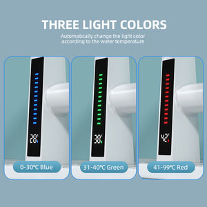 2024 <span class=keywords><strong>Tiktok</strong></span> nouvellement luxe affichage numérique Led laiton métal lavabo robinet 360 température chaud froid salle de bain robinet thermostatique - Product Image 5