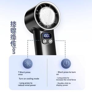 Handheld Semiconductor Portable Small Fan with 100 Levels of Refrigeration USB Charging Practical and Rope 2400mAh Battery - Product Image 5