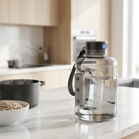 Bouteille d'eau hydrogénée portable de 1500 ml, générateur de tasses riches en hydrogène froid pour voiture, bureau, maison, alimentation USB