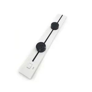 Rotating 32A white gray black switch control wall rail movable power track socket