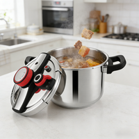 Casserole à pression en acier inoxydable 304 pour la cuisine, utilisation domestique et en restaurant, autocuiseur, marmite à pression