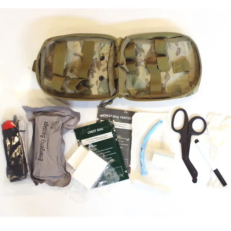IFAK first aid kit with chest seal for tender MIL survive kit waterproof and fireproof Strong textile