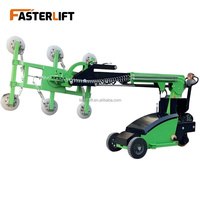 Équipement Fasterlift, chariot à vide électrique pour le levage de verre, machine de pose de carreaux de marbre avec conception télescopique, pour vitriers