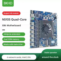 Carte mère industrielle BKHD N5105 4 LAN 2.5G NAS Intel I226 6 SATA DDR4 M2 NVMe