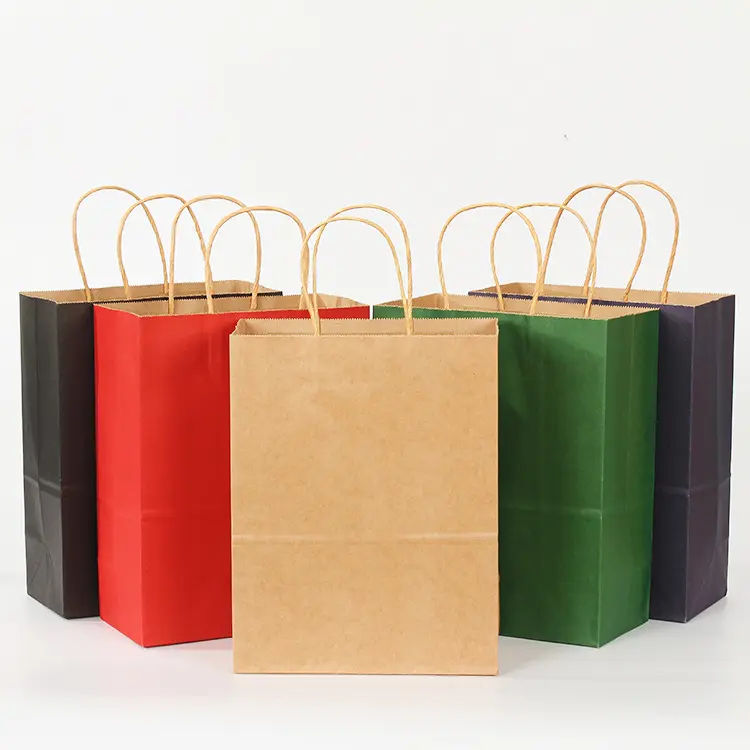 Bolsa de regalo de boutique de lujo, embalaje de papel rosa personalizado, bolsas de regalo con logotipo impreso