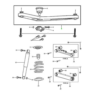 Bras de suspension supérieur 52088901AD pour Jeep Liberty 2003-2007, système de suspension MacPherson - Product Image 4