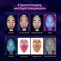 Escáner de Piel Inteligente con 8 Indicadores de Imagen Espectral, Conexión WiFi, Exportación de Informes, Máquina de Prueba para Cuidado Facial