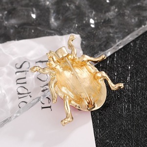 Broche Coccinelle Mignonne en Alliage de Zinc, Forme d'Insecte, Sertie de Pierres, Accessoire de Mode Féminin, Cadeau - Product Image 2