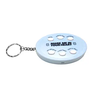 Llavero creativo con 6 botones, llavero con voz parlante, llavero grabable - Product Image 3