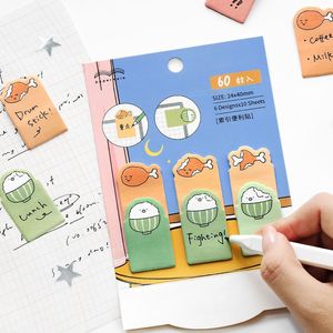 Bloc de Notas Adhesivas con Índice, 60 Hojas/paquete, Diseños Divertidos de Mascotas, para Computadora, Refrigerador, Notas de Escritura - Product Image 3