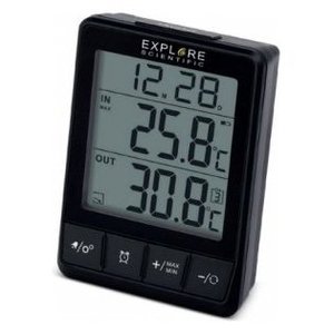 Multifunctional Wireless Sensor <b>Room</b> <b>Thermometer</b> (7x3.7x9.7cm) Black WSH002 - Product Image 1