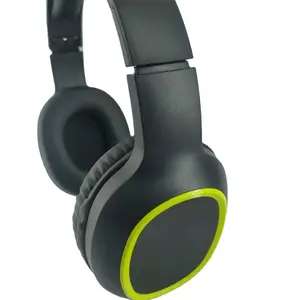 Headphone nirkabel Bluetooth untuk PC, Headset lipat Casque Anc Logo kustom