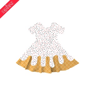 Sıcak satış butik kızın atletik dondurma damla elbise toptan yaz butik elbiseler - Product Image 2