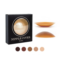 Uniquebobo Cache-tétons en silicone adhésifs personnalisés pour femmes, pasties mammaires, sous-vêtements fins, sans couture, réutilisables, avec emballage en boîte