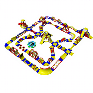 Parc <span class=keywords><strong>aquatique</strong></span> gonflable géant flottant multi-activités avec <span class=keywords><strong>parcours</strong></span> d'obstacles pour la mer, les rivières et les lacs, parc d'attractions aquatiques - Product Image 3