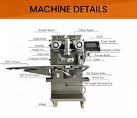 Máquina Automática para Rellenar Alimentos: Equipo para Mochi, Mooncake, Galletas, Brigadeiro, Alfajor, Maamoul y Otros Productos de Pastelería