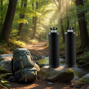 Filtre de purification d'eau extérieur, lot de 2 cartouches de membrane d'ultrafiltration au charbon actif pour système à gravité - Product Image 2