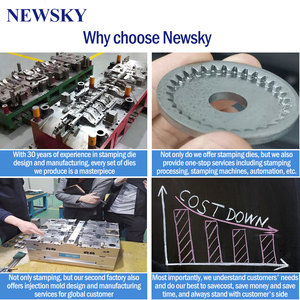 Fábrica Newsky Shenzhen con certificación ISO, fabricante de troqueles de estampado progresivo de alta precisión con diseño 3D personalizado para piezas automáticas - Product Image 6