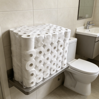 Papier toilette 3 plis écologique soluble dans l'eau, doux, à prix abordable, personnalisable avec étiquette privée pour la maison – Meilleures ventes