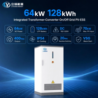 Système de stockage d'énergie solaire LiFePO4 64 kW pour l'industrie et le commerce, hors réseau, refroidissement par air