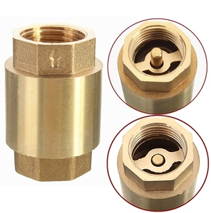 Venta de liquidación COVNA B2B: Válvula de retención antirretorno en línea de latón de 1/2 pulgada, 200 WOG, rosca hembra BSPP, tipo elevación vertical con resorte - Product Image 5