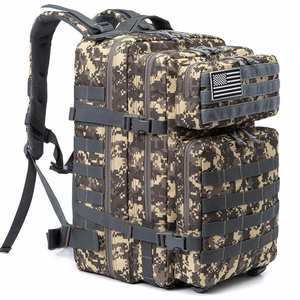 Mochila Táctica de Gran Capacidad con Patrón de Camuflaje para Hombre, Mochila de Senderismo Impermeable y Moderna con Sistema Molle - Product Image 2